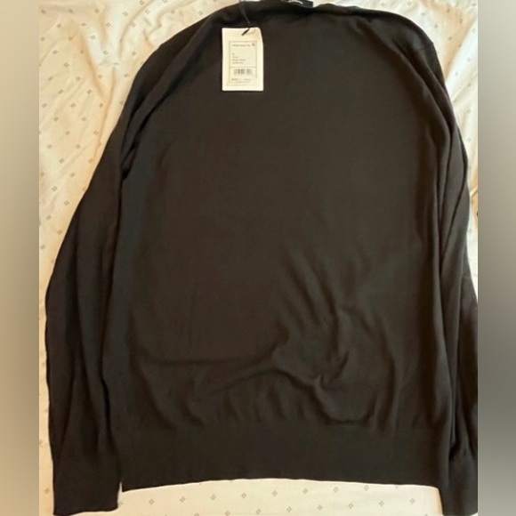 BNWT Theory Regal Wool sweater size medium mink / brown beautiful - Picture 3 of 4